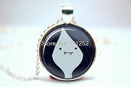 Pretty Lee 2015 Fashion Adventure Time Marceline Pendent Glass Photo Cabochon Necklace Christmas gift