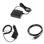GTMax Rapid Car Charger w/ IC Chip + Home Travel Charger + USB Data Cable for Garmin nuvi 550 / nuvi 500 / nuvi 270 / nuvi 265WT / nuvi 265T / nuvi 260W / nuvi 260 / nuvi 255W / nuvi 255 / nuvi 250W / nuvi 250 / nuvi 205W / nuvi 205 / nuvi 200W / nuvi 200