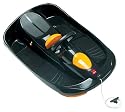 Hamax Kinder Lenkschlitten Sno Aktion, schwarz/gelb, 95x53x15