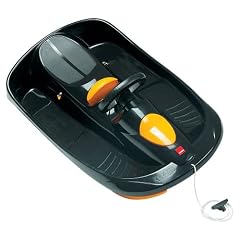 Hamax Kinder Lenkschlitten Sno Aktion, schwarz/gelb, 95x53x15