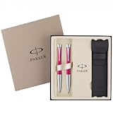 Parker Urban Pink CT Ballpoint Pen & Pencil Set + FREE Pouch