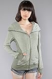 Hurley The Vacay Full Zip Hoody in Combat hood ,Sweatshirts for Women