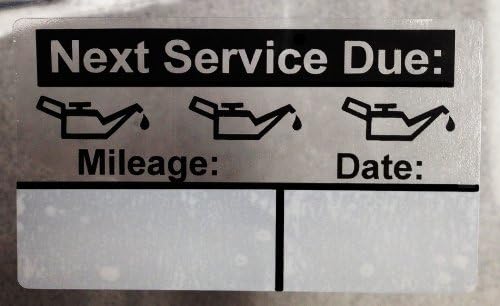 Oil Change Reminder Stickers - Static Cling (100+ Count) FREE Sharpie with order!