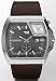 Diesel #DZ1417 Men's Leather Strap Grey Dial Dual Time Zone Watch