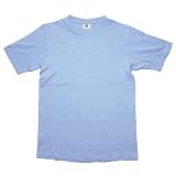 eco-t (エコ ティー) MEN'S BLANK BODY ヘンプ オーガニックコットン 無地 Tシャツ / スカイブルー