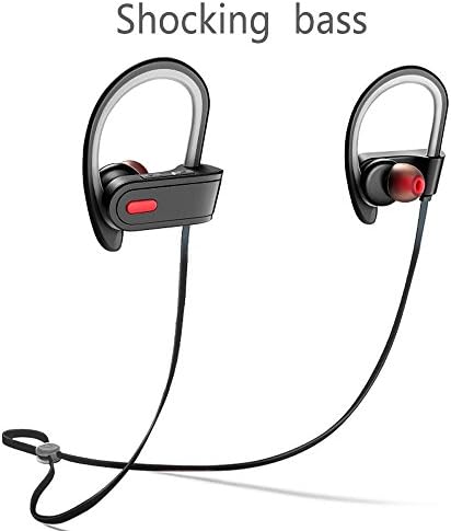 Needed Wireless Bluetooth In-Ear Headphone with Mic and USB Car Charger for iPhone Android, Premium Sound with Bass, Noise Cancelling, Ergonomic Design, 6 Hrs Playtime with Mic (Black)