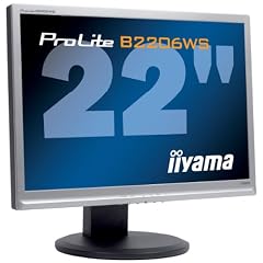 Iiyama PLB2206WS-S1 55,8 cm (22 Zoll)l Widescreen TFT Monitor DVI-D, VGA (Kontrastverh�ltnis 10000:1, Reaktionszeit 2ms) silber