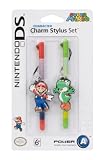Nintendo Licensed Character Charm Stylus Twin Pack - Mario & Yoshi (3DS, DSi XL, DSi, DS Lite)