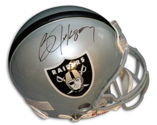 Autographed Bo Jackson Raiders Proline Helmet