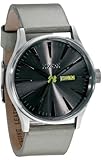 NIXON (jN\) rv THE SENTRY LEATHER GRAY NA105145-00 Y [KAi]