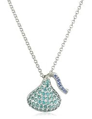 Hershey Jewelry Sterling Silver Cubic Zirconium Medium Flat Back December Pendant