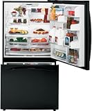 Review GE  / GE Profile PDSF5NBXBB 25.3 cu. ft. Bottom-Freezer Refrigerator with 5 Glass Shelves Including 3 Slide-Out Spill Proof, Electronic Sensors, TurboCool Setting, In-the-Door Can Rack and Electronic Controls: Black