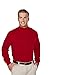 Tri-Mountain Men's 100% Cotton Interlock Mock Turtleneck Shirt (8 Color, XS-6XL)
