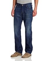Hot Sale 7 For All Mankind Men's Relaxed Straight Leg Jean in Cotton Linen Indigo, Cotton Linen Indigo, 33