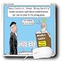 Rich Diesslins Funny Theology Cartoons - Calvin - Heaven Can Wait - Mouse Pads