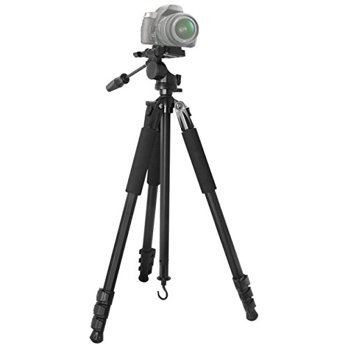 Professional Macro/Telephoto 80" Tripod for Konica Minolta DiMAGE X1 Camera with Quick Release Mount & Carrying Case - Secure & Stable Photo - Video Support (90° Adjustable Leg Angle!)