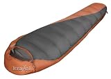 Cervin Light 200 Schlafsack Lestra, rost/anthrazit, RV rechts