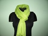 Parrot Green 100% Pure Silk Pashmina Scarf