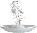 The Ex Skewer Set with Unique White Holder and Tray Designed By Raffaele Iannello