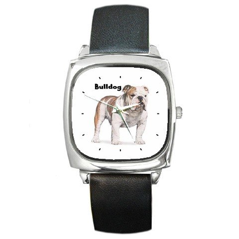 Bulldog Square Metal Watch