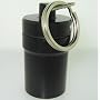 FIRST AID - PILL CONTAINER - Medical Alert - Key Chain - WATER RESISTANT - Large Size - Color BLACK