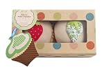The Baby Bunch Organic Cupcake Bodysuit, Set of Two - Buff, 0 to 6 months