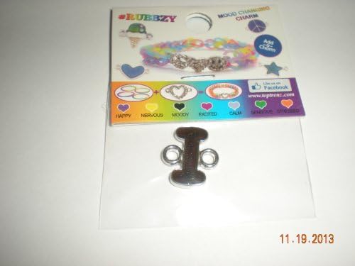 Rubbzy Mood Changing Color Intial Letter I Rubber Band Loom Charm