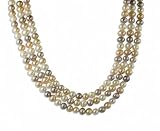 14K 100-Inch Multicolor Pearl Necklace