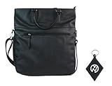 IMAGE OF Sony VAIO S Series VPC-SA2GGX/BI 13.3 Inch Laptop Synthetic Leather Ladies Bag / Purse With Internal Highlighted Color Black / Purple + Nuvur ™ Keychain -Reveal Series-