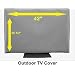 42" Outdoor TV Cover (Soft Non Scratch Interior) fits 40", 42" & some 46")