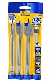 Irwin 88874 Speedbor 3 Piece 1/2-Inch, 3/4-Inch, and 1-Inch Bits Spade Drill Bit Assortment with 6-Inch Quick Change Adapter