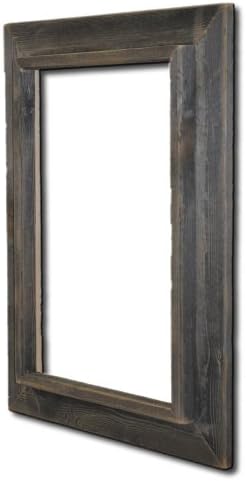 11x17 Picture Frames - Barnwood Reclaimed Signature Wall Frame with Plexi