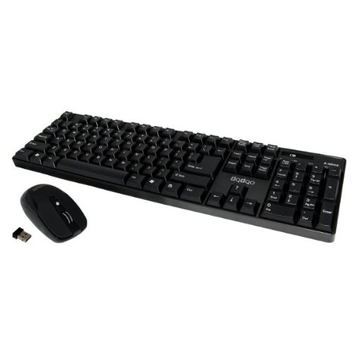 Wireless Keyboard & Mouse Bundle w/ 2.4GHz USB Receiver