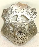US Marshal Obsolete Old West Police Badge