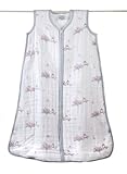 aden + anais Cozy Muslin Sleeping Bag, For The Birds, Owl, Small by aden + anais