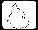 Decorated Mouse Pad with Africa, map, "black and white", Ethiopia, outline, area, geograpy, region, land