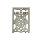 KP08297 ニューエフモール用露出ボックス 1個用 浅型 　ミルキーホワイト