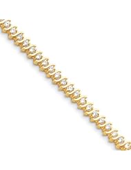 14k AA Diamond tennis bracelet Diamond quality AA (I1 clarity, G-I color)
