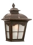 Bel Air Lighting PL-5429-1 AR-NO Antique Rust Outdoor Wall Pocket Light