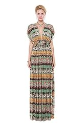 Strapless Empire   Waistline General Print Bandeau Neck  Dress