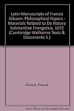 Philosophical papers : materials related to De natura substantiae energetica (On the energetic nature of substance), 1672