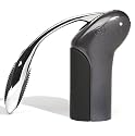 Metrokane Vertical Rabbit Lever Style Corkscrew with Foil Cutter, Gun Metal Grey