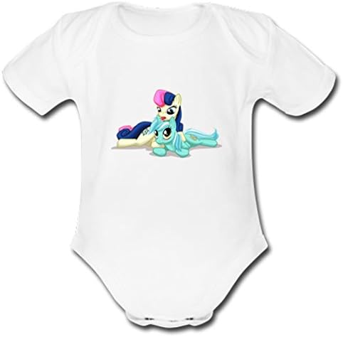 NuWaWa Bon Bon &amp; Rainbow Dash Short Sleeve Baby Onesies for Boy &amp; Girl