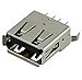 CONN USB TYPE A VERTICAL BLACK (1 piece)