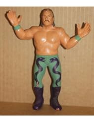 Toy: WWF LJN "Jake The Snake Roberts" 1987 loose action figure w/Damien - LJN