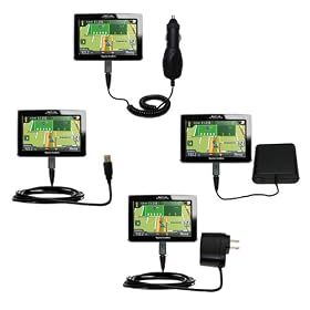 Road Warrior Kit for the Magellan Roadmate 1440 includes a Car and Wall Charger AND USB... by Gomadic for the Roadmate 1440