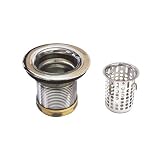 World Imports Belle Foret NBBS2SN Junior Basket Strainer, Satin Nickel