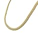EDFORCE Stainless Steel Yellow Gold-Tone Caviar Chain Womens Necklace Bracelet Set