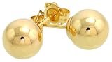 14k Yellow Gold 7mm Ball Stud Earrings
