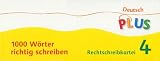 Produkt-Bild: Deutsch plus - Grundschule - 1000 W&ouml;rter richtig schreiben: 4. Schuljahr - Rechtschreibkartei (Einzelsatz): 1000 W&ouml;rter richtig schreiben. 1 Karteikartensatz